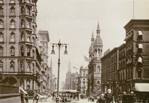 Corner of 5th Ave. és 42nd St., New York City, 1898 alkotó: American Photographer
